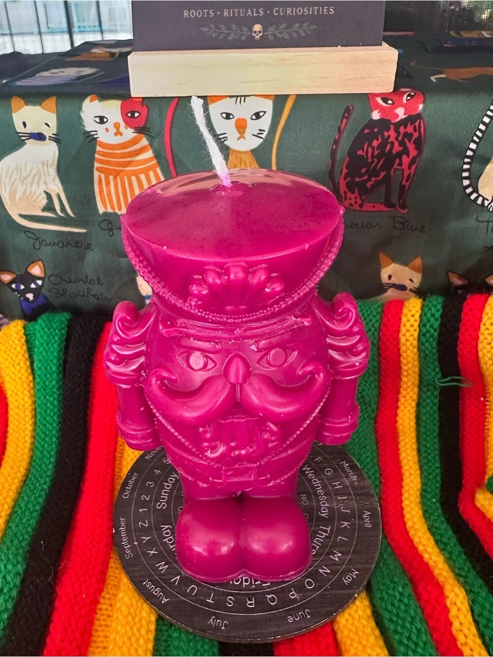 Nutcracker Candle – Deep Berry